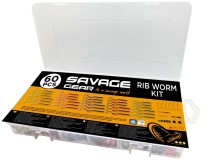 60ks - Sada Gumených Nástrah Savage Gear Rib Worm Kit 60ks - Sada Gumených Nástrah Savage Gear Rib Worm Kit