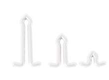 63kom - Stoperi MS Range Hair Extender Stops Bijela