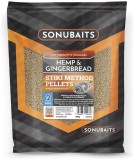 650g Pelete Sonubaits 2mm Stiki Pellets Hemp & Gingerbread