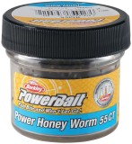 6kom - Crvi Berkley PowerBait Power Honey Worm 2,5cm Crni