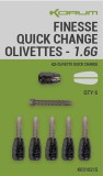 6kom - Olovo Korum Finesse Quick-Change Olivettes 2gr