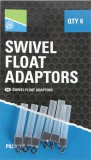 6ks - Adaptér na Plavák Preston Swivel Float Adaptors 6ks - Adaptér na Plavák Preston Swivel Float Adaptors