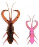 6ks - Gumena Mamac Monkey Lures Craby Lui 7,5cm 2,5gr Pinky & Stinky