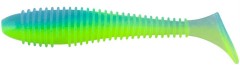 6ks - Gumová Nástraha Keitech FAT Swing Impact 3,8" 9,6cm 8,5gr Ice Chartreuse