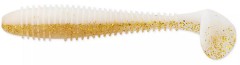 6ks - Gumová Nástraha Keitech FAT Swing Impact 3,8" 9,6cm 8,5gr White Gold