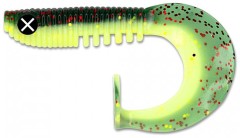 6ks - Gumová Nástraha Monkey Lures Curly Lui 7,5cm 3,5gr Chili Cheese