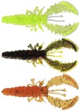 6ks - Gumová nástraha Westin CreCraw Slim Creaturebait 5,5cm 1,5g Dark Water Mix 22