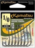 6ks - Háček Kamatsu Cheburashka Round Forged K-60 Velikost 5/0 6ks - Háček Kamatsu Cheburashka Round Forged K-60 Velikost 5/0