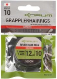 6ks - Hotové Návazce Korum River Grappler Hair Rigs 1m Barbed 6ks - Hotové Návazce Korum River Grappler Hair Rigs 1m Barbed