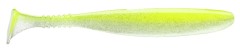 7kom - Gumeni Mamac Daiwa Tournament D'Fin 10cm UV Lime Pearl