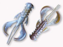 7ks - Gumová Nástraha Crazy Fish Nimble 6,5cm 2,3gr 3D Swamp Pearl