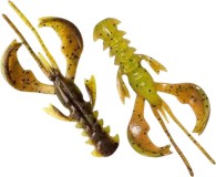 7ks - Gumová Nástraha Crazy Fish Nimble 6,5cm 2,3gr 4D Chart Swamp