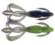 7ks - Gumová Nástraha Keitech Crazy Flapper 3,6" 9,1cm 6,6gr Violet Lime Belly