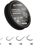 8kom - Feeder predvez Nytro NTO-B4 Barbless Fine Feeder 100cm #16/0,13mm