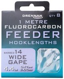 8kom - Gotovi Predvez Drennan Fluorocarbon Feeder Wide Gape