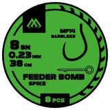 8kom - Gotovi Predvez Mikado FB Rig MF14 Feeder Bomb 38cm