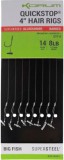 8kom - Gotovi Predvezi Korum Big Fish Quickstop Hair Rigs Barbed 38cm Veličina 10/0,28mm