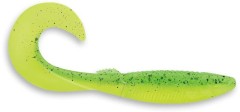 8kom - Gumena Mamac Rapala Crushcity Curl 3 9,2cm 4gr Lime Chartreuse