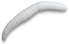 8kom - Gumeni Mamac Crazy Fish MF Baby Worm Plovoucí Sýr Bílá 5cm