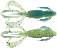 8kom - Gumeni Mamac Keitech Crazy Flapper 2,8" 7,1cm 3,4gr Violet Chart Red FLK