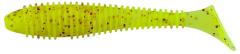 8kom - Gumeni Mamac Keitech FAT Swing Impact 2,8" 7,1cm 3,5gr Chartreuse Red Flake