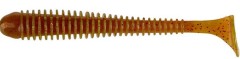 8kom - Gumeni Mamac Keitech Swing Impact 4" 10,2cm 4,6gr Motoroil Red Flake