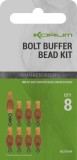 8kom - Perlice Korum Smokescreen Bolt Buffer Bead Kit