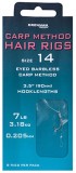 8ks Gotova Muvica Drennan Carp Method Hair Rigs Barbless Vel. 8 / 10lb