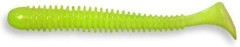 8ks - Gumová Nástraha Crazy Fish Vibro Worm 5cm 0,9gr 6 Chartreuse