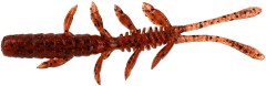 8ks - Gumová Nástraha Illex Nymfa Scissor Comb 7,6cm 2gr Ebimiso Red Flake