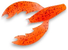 8ks - Gumová nástraha Iron Claw Paddy Craw 6,5cm Dirty Carrot Light