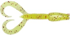8ks - Gumová Nástraha Keitech Little Spider 2" 5,1cm 1,1gr Chartreuse Red Flake