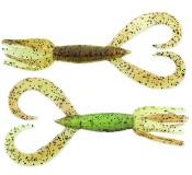 8ks - Gumová Nástraha Keitech Little Spider 3" 7,6cm 1,7gr Green Pumpkin / Chartreuse