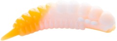 8ks - Gumová Nástraha Moonky Gamer Big 4,6cm 2,12gr Cheese White Orange Fluo