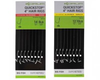8ks - Hotové Návazce Korum Big Fish Quickstop Hair Rigs Barbed 10cm Velikost 10/0,28mm 8ks - Hotové Návazce Korum Big Fish Quickstop Hair Rigs Barbed 10cm Velikost 10/0,28mm