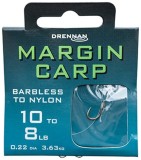 8ks - Hotový Kaprový Návazec Drennan Margin Carp Barbless Velikost 8 / 8lb