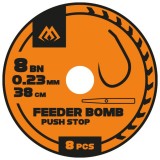 8ks - Hotový Návazec Mikado Feeder Bomb Rig Push Stop