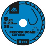 8ks - Hotový Návazec Mikado Feeder Bomb Rig W/BAIT BAND