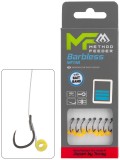 8ks Hotový Náväzec Mikado Method Feeder MF14 S Gumkou 10cm Bez Protihrotu Vel. 12