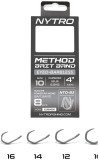 8ks - Hotový Návazec Nytro Barbless Method 4 Inch Latex Bait Band Velikost 10