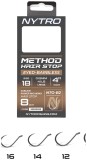 8ks - Hotový Návazec Nytro NTO-B2 Barbless Method Quick-Stop #18/0,15mm/4,1lb