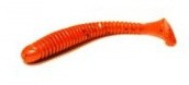8ks - Kopyto Sharpfishes Tasty Worm 5cm 0,8gr Matte Red Glitter