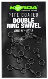 8ks - Obratlík se 2 Kroužky Korda PTFE Double Ring Swivel Velikost 11