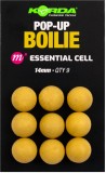 9ks - Imitace Plovoucí Boilie Korda Pop-Up Essential Cell 14mm