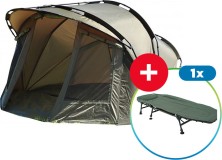 Bivak Mikado Enclave 2 Man Bivvy XL + Lehátko Suretti Fishmaster