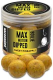 Boilie v Dipe Haldorádó Boilies Dipped Max Motion 20mm Sladký ananas 80g