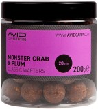 Boilies Avid Carp Premium Wafters 20mm 200gr Monster Crab & Plum