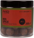 Boilies Avid Carp Premium Wafters 20mm 200gr Red Spice (Belachan)