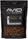 Boilies Avid Crab, Tuna & Spirulina 15mm 2.5kg