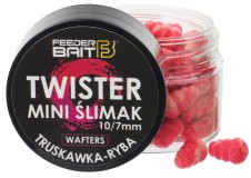 Boilies Feeder Bait Mini Twister Wafters 25ml Jahoda/Ryba